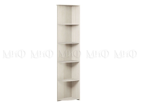 Угловой Терминал Бостон с Полками Сандал Светлый (Ш-400 мм x В-2120 мм x Г-470 мм)